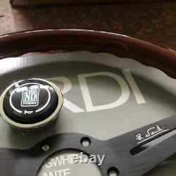 NARDI Classic 350mm Steering Wheel Mahogany Wood with Black Finish