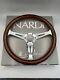 NARDI Classic 360mm Steering Wheel Mahogany Wood with Chrome Finish