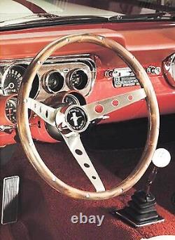 New! 1965 1969 Mustang Wood Steering Wheel Grant 15 Genuine Hardwood Walnut