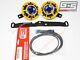 Perrin Bracket + Hella Sharptone Horns (Yellow) + Harness for 2015-2021 WRX STI