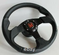 Steering Wheel Fits For HONDA Civic Integra Accord CRX Sol Leather 93-97