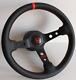 Steering Wheel Fits For HONDA Deep Dish Leather No Hub Adapter