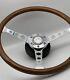 Steering Wheel Fits Mercedes R107 W107 W114 W115 W116 68-89 Wood Chrome 380mm