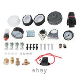 Super Loud 4 Trumpets Train 200PSI Air Tank Horn Kit for Car Truck Train Boat