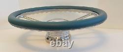 TEAL Half Wrap 14 BILLET Steering wheel kit + adaptor + Horn Button