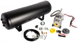 Train Horn Kit Air 12v 1.5g 4 Trumpet 150 Psi For Cars/truck Loud Viking Horns