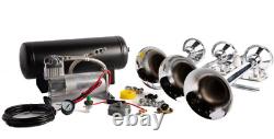 Train Horn Kit Air 12v 3g 3 Trumpet 200 Psi For Cars/truck Loud Viking Horns