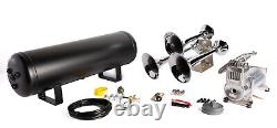 Train Horn Kit Air 12v 3g 3 Trumpet 200 Psi For Cars/truck Loud Viking Horns