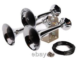 Train Horn Kit Air 12v 3g 3 Trumpet 200 Psi For Cars/truck Loud Viking Horns