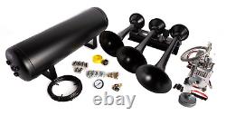 Train Horn Kit Air 12v 5g 3 Trumpet 200 Psi For Cars/truck Loud Viking Horns