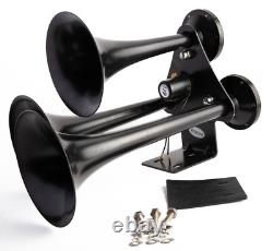 Train Horn Kit Air 12v 5g 3 Trumpet 200 Psi For Cars/truck Loud Viking Horns