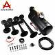 Train Horn Kit For Truck/Car/150PSI /4 Trumpets /1G Air Tank/Pickup Loud System