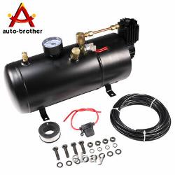 Train Horn Kit For Truck/Car/150PSI /4 Trumpets /1G Air Tank/Pickup Loud System