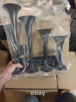 Train Horn Kit for Truck/Car/Semi Loud System /1G Air Tank /150psi /3 Trumpets