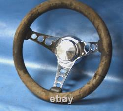 Vtg Superior The 500 Custom 12 Dia Steering Wheel with Horn Kit Adapter Retro