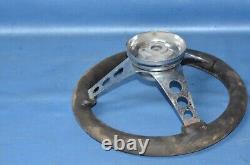 Vtg Superior The 500 Custom 12 Dia Steering Wheel with Horn Kit Adapter Retro